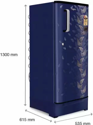 Whirlpool 190 L Direct Cool Single Door 2 Star Refrigerator (Sapphire Fiesta, WDE 205 ROY 2S SAPPHIRE FIESTA) Whirlpool 190 L Direct Cool Single Door 2 Star Refrigerator (Sapphire Fiesta, WDE 205 ROY 2S SAPPHIRE FIESTA)